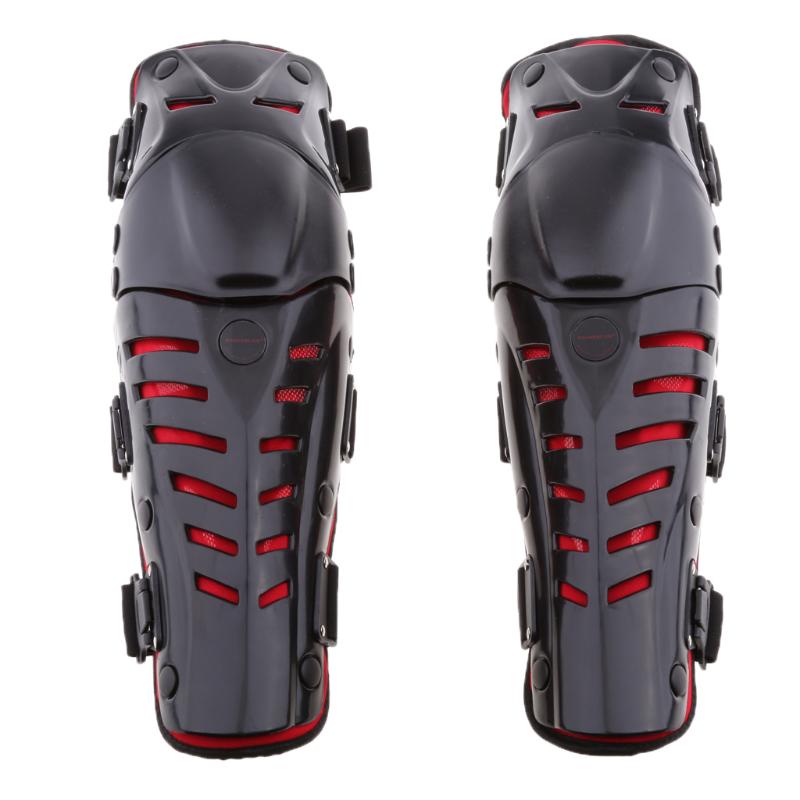 

Adults Motorcycle Racing Knee Shin Guards Pads Braces Protective Gear Red