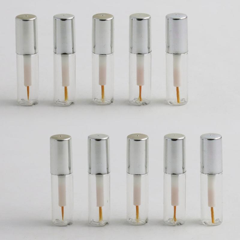 

5pcs 1.2ml Bottle Plastics Containers Empty Clear Tube Eyeliner lash Lipgloss Split Bottles Accessory