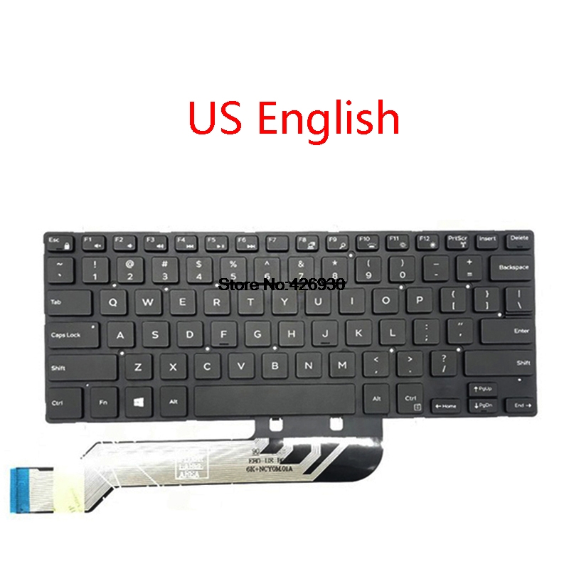 

Laptop Backlit US RU BR FR JP Keyboard For 5368 5378 7375 7460 5568 7560 7569 7572 5370 7370 English French Brazil Russia