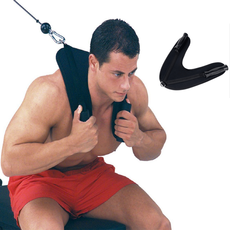 

1 Pcs V-shape Crunch Belt Fitness Abdominal Crunch Straps Ab Exercise Harness Padded Shoulder Strap Home Gym Equipment