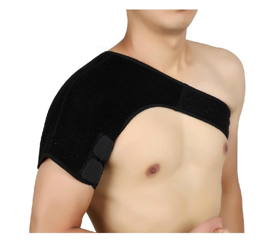 

CHAOBA 1PCS Free adjustment shoulder bandage movement protection of single shoulder breathable protection one, Black