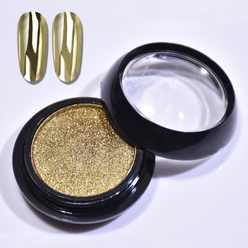 

Beautybigbang Nail Mirror Glitter Solid State Violet Green Metallic Colorful Dust Metal Effect Pigment Chrome Powder