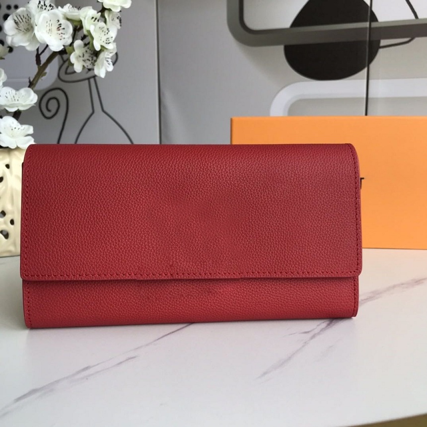 

Classic Designer Womens Wallets Purses Men Womens Long Wallets Fold Card Holder Passport Holder Women Long Folded Purse With box, Pink #m62157