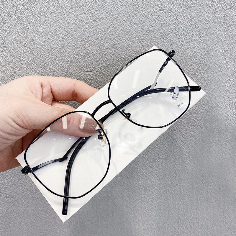 New Arrival Bald Full Metal Made Slim Light Optical Glasses Square Frames With Special Seagull Design Arms-image-589133387