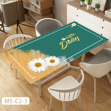 

Household modern simple opaque pvc tablecloth Oil-resistant Desk Protectors Pad Home Decoration table cover free shipping