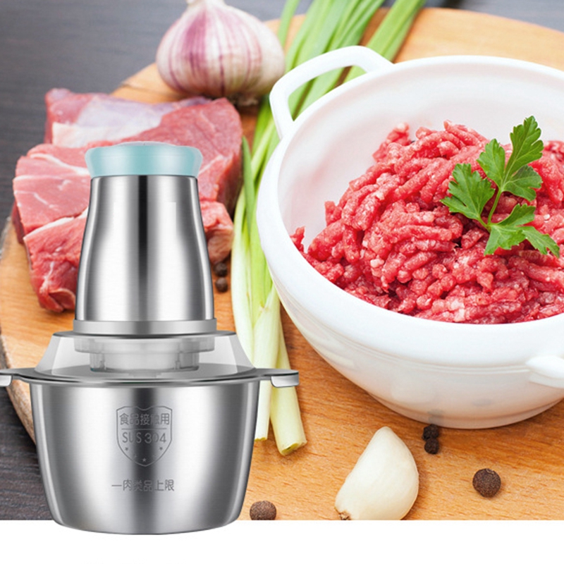 

2L/3L Capacity Electric Chopper Meat Grinder Mincer Processor Slicer 2 Speeds 300W Stainless Steel HONEARDA Family CE