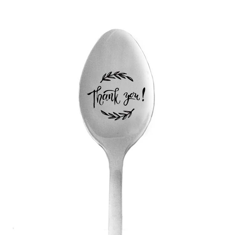 

Thanksgiving day gift Long spoon with letters teachers day gift wedding souvenir for guests