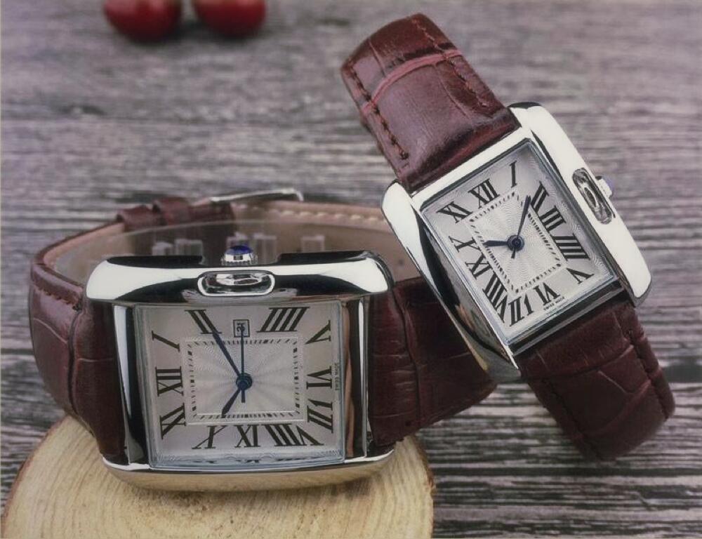 

TOP Men Women Automatic Designer Quartz Watch Waterproof Leather Strap Luxury Fashion Business Men Sport Wristwatch Clock, As pic