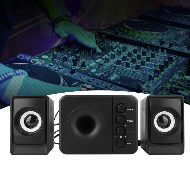 

SADA D-205 Mini Speaker Subwoofer Computer 3.5mm USB Bass Speaker Combination Music Player for cellphone PC Laptop