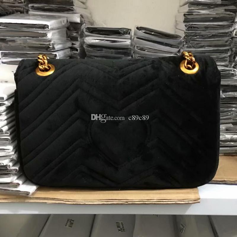 Bags LV Louis Hot Sale Fashion Shoulder Bags Women Suede Velvet Chain Crossbody Bag Handbags Top ...