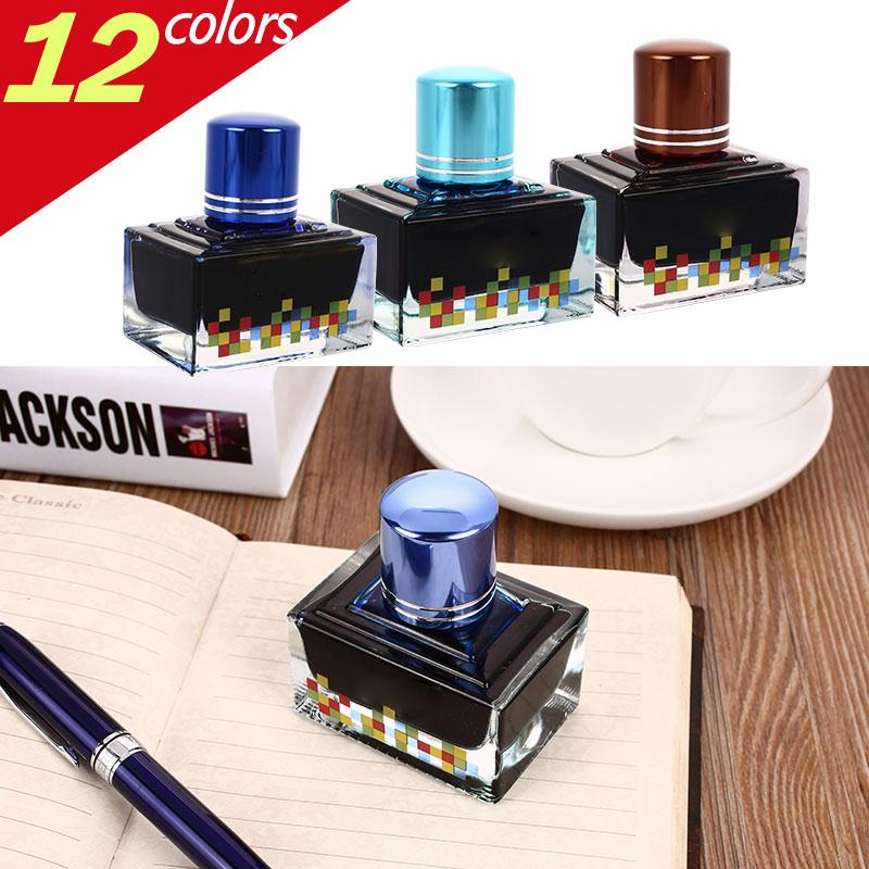 

Liquid 40 Ml Black Pen Ink Glass Bottle Ink Fountain Pen Durable Writing Tool Calligraphy Student Useful School Stationery