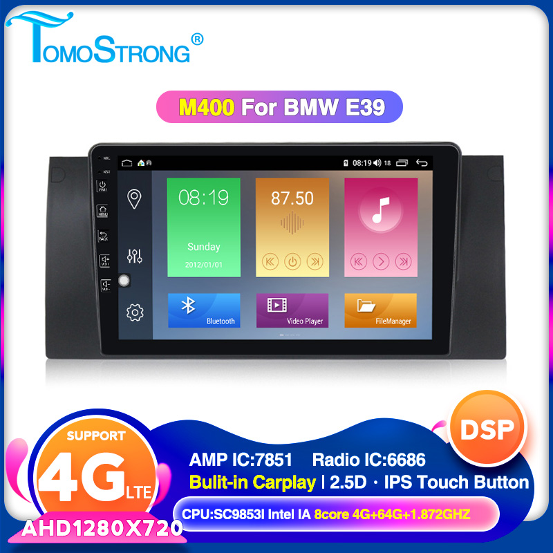

TOMOSTRONG IPS DSP Android 4GB 64GB Car DVD Multimedia player for E38 E39 E53 M5 GPS Navigation support carplay 4G LTE