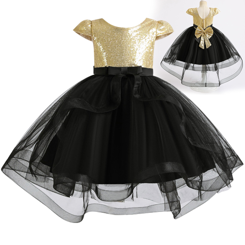

New flower girl's birthday party Sequin tuxedo lovely girl's first year party show Tuxedo vestidos de fiesta, Red
