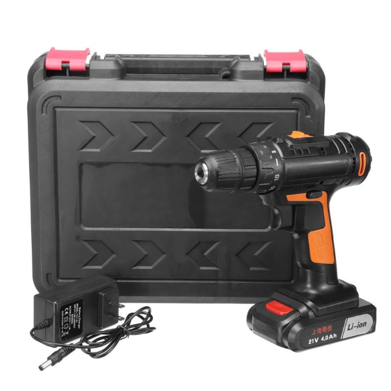

New Electric Screwdriver Cordless Drill 3/8" 21V Impact engraving Drill Diy Home Power Driver Tool Li-Ion Battery Screwdriver