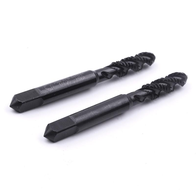 

2pcs screw tap thread DIA 1/4 '' HSS right hand thread direction drill tap for processing metal