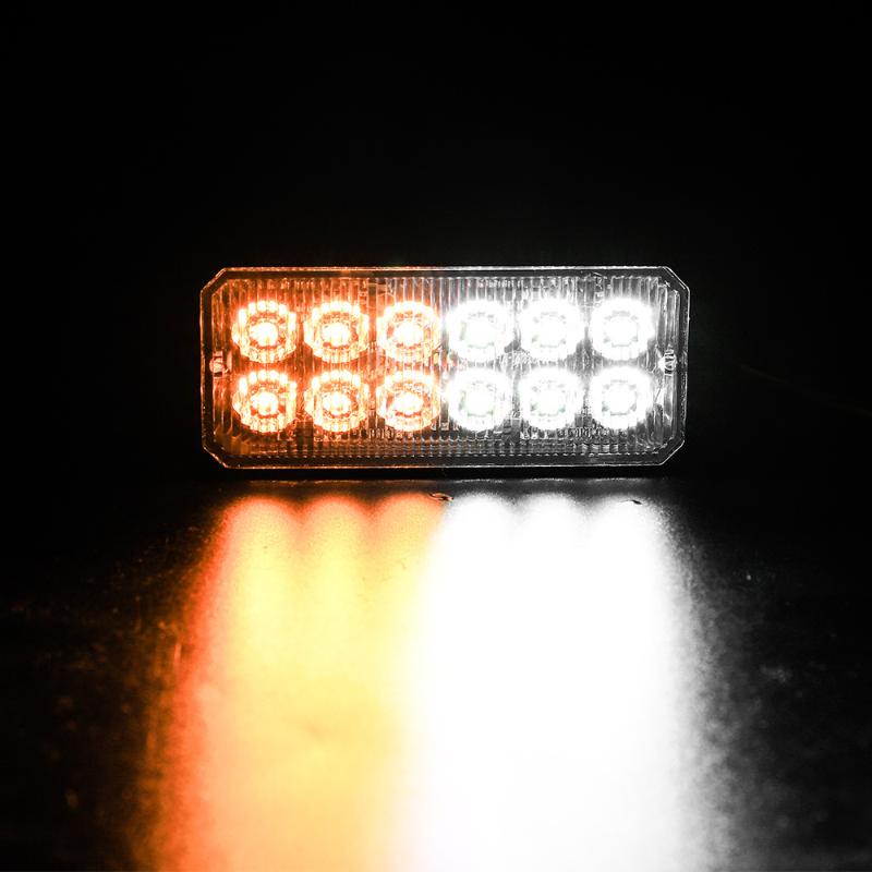 

Trailers 12 LED SUV Light kit Van Strobe Alarm Boat & 2*Screws Universal, As pic