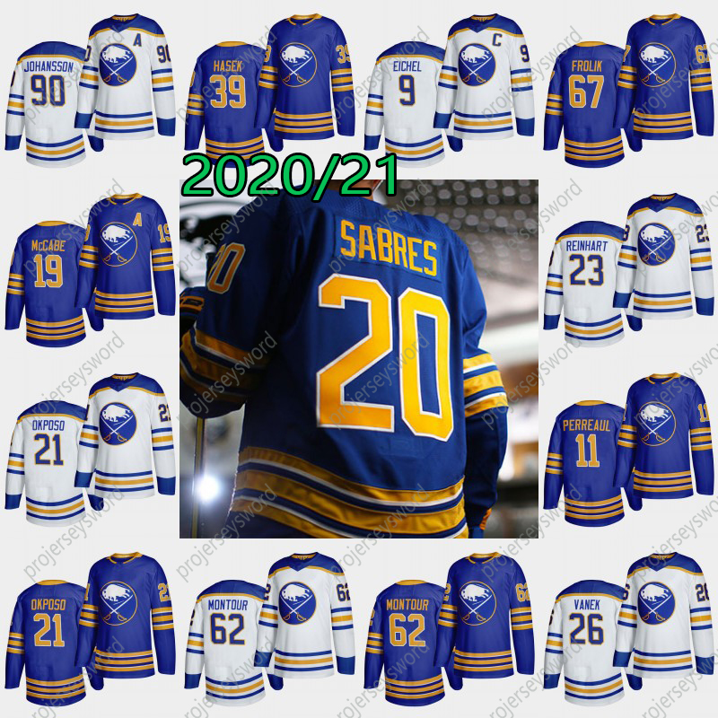 

2020-21 Buffalo Sabres Taylor Hall Jersey Jack Eichel Eric Staal Dominik Kahun Sam Reinhart Jeff Skinner Rasmus Dahlin Rasmus Ristolainen, Black;red