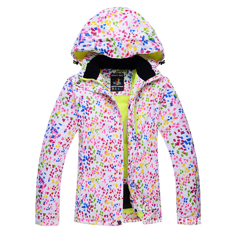 

New Style Women' Ski Mountaineering Windproof Waterproof Cold Wear-Resistant Ultra-Light Warm Cotton-padded Clothes Outdoor Ski, Black