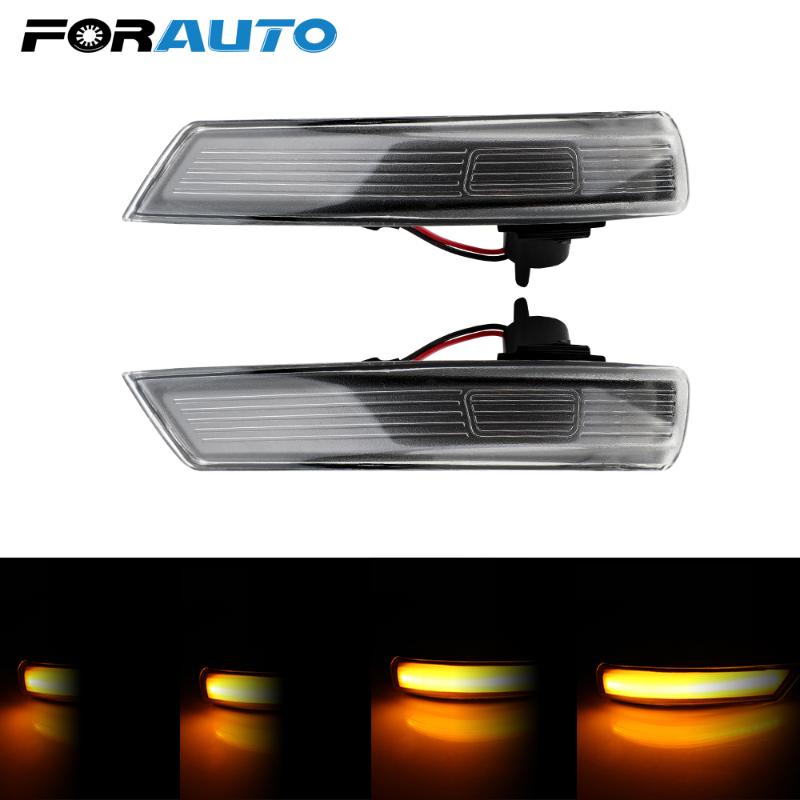 

2Pcs LED Dynamic Turn Signal Light Flowing Side Wing Rearview Mirror Indicator Blinker Lamp For Focus Hatchback 2012-2020, As pic