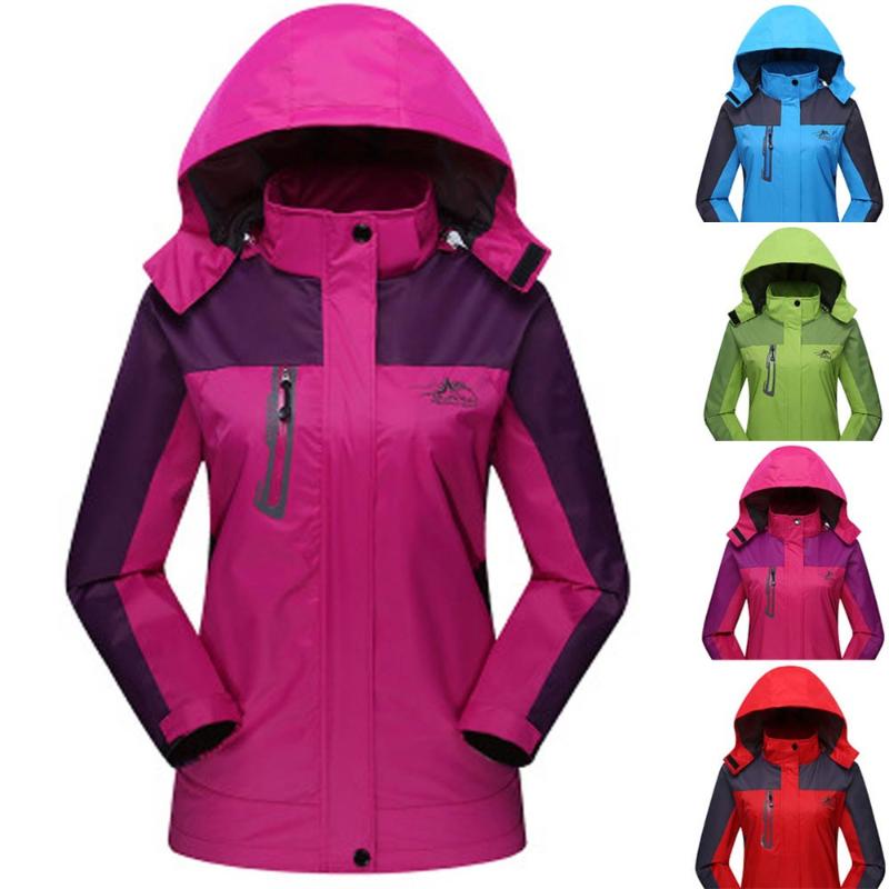 

CHAMSGEND women's solid color long section cotton plus velvet outdoor fashion comfortable camping mountaineering jacket Andes, Purple