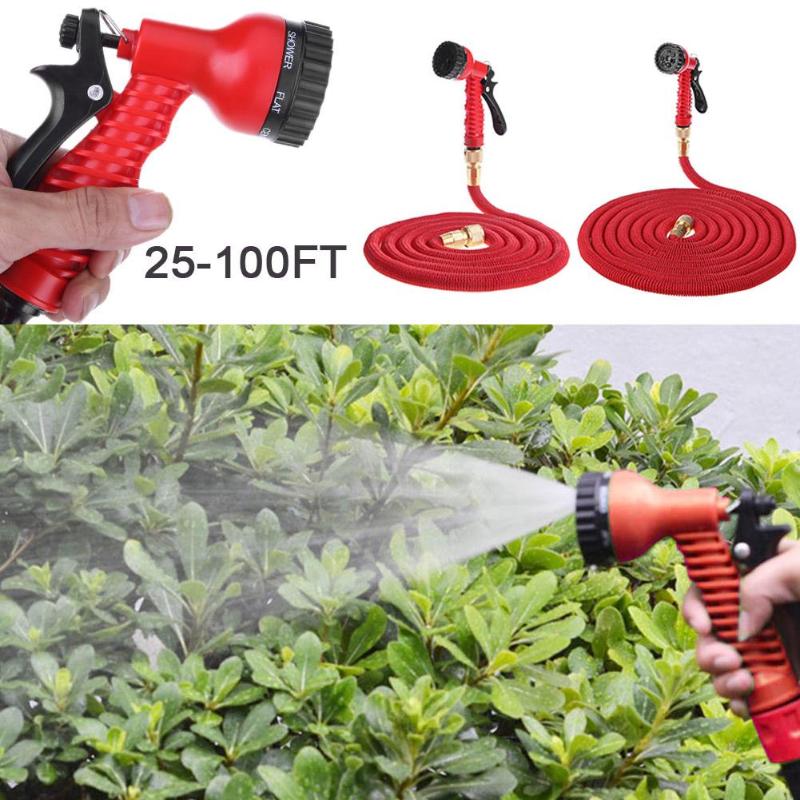 

Hot Selling 25FT-100FT Garden Hose Expandable Magic Flexible Water Hose EU Plastic Hoses Pipe With Spray Gun To Watering, Sprinkler nozzle
