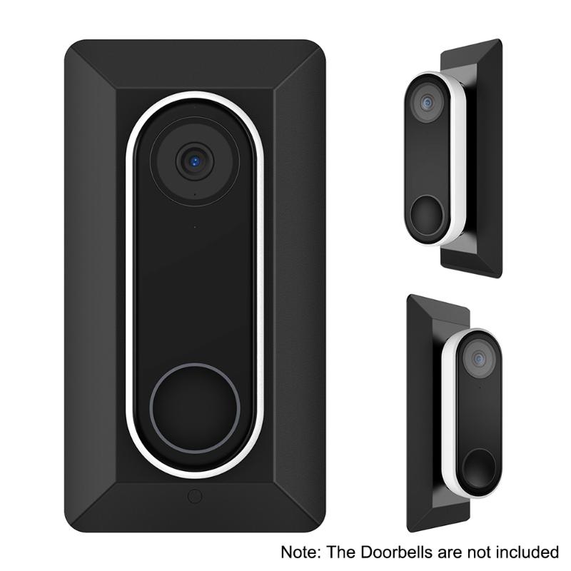

Wall Plate Compatible with Nest Hello Adjustable Wedge Tilt Left & Right 35 Degrees Double Coated UV Resistant Hard ABS Material