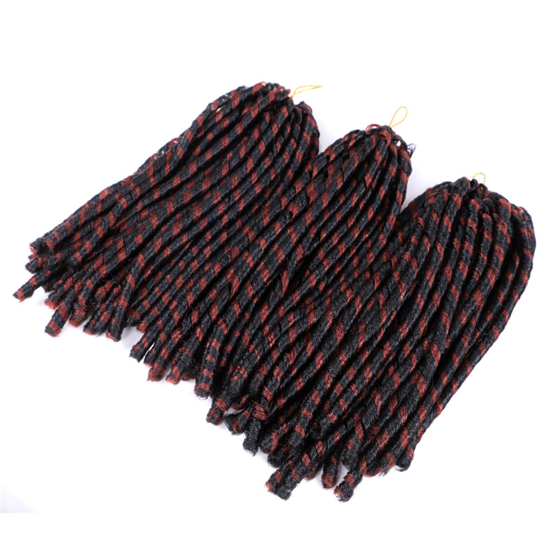 

14" Soft Locs Dreadlocks Braiding Hair Crochet Braiding Hair 70g/pc Synthetic Crochet Hair Extensions 14 inch High Temperature Fiber Braid, 1b-30