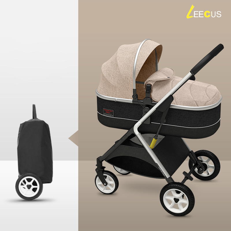 

Light stroller high landscape baby stroller 2 in1 can sit reclining folding two-way newborn carriage free shipping