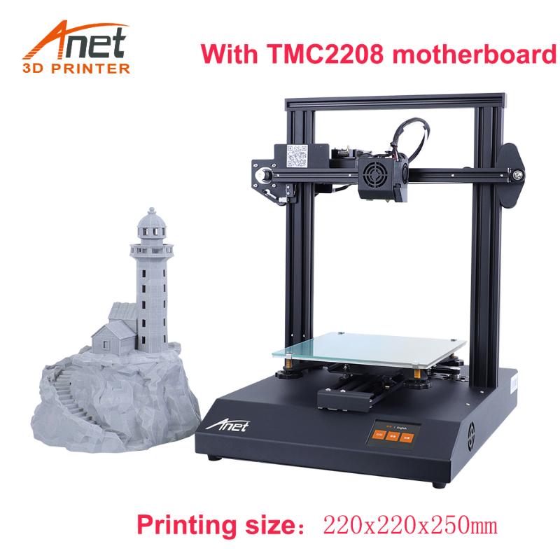 

Anet ET4 Pro 3D Printer Kit DIY TMC2208/A4988 impressora 3D Support Resume Power Failure Printing FDM with 10M Filament