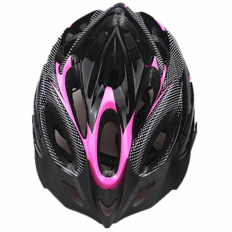

Racing Classical Visor Bicycle Helmet Safety Hat Craniacea Creativity Durable Hats Anti-Vibration Cycling, Pink
