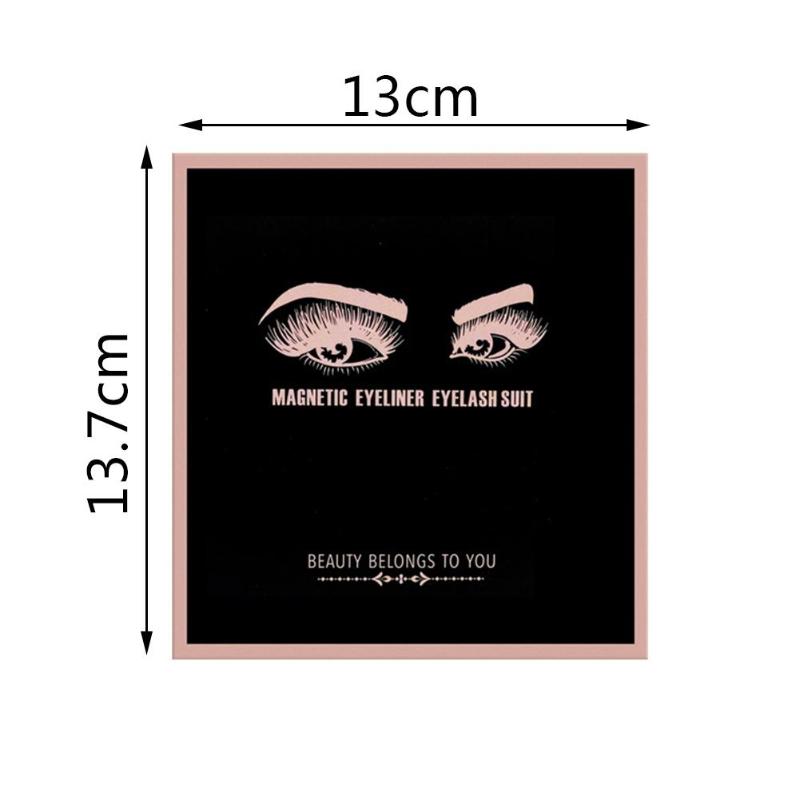 

3Pairs Naturally False Eyelashes Magnet Lashes Liquid Eyeliner Tweezers Lashes Extension Kit For Beauty