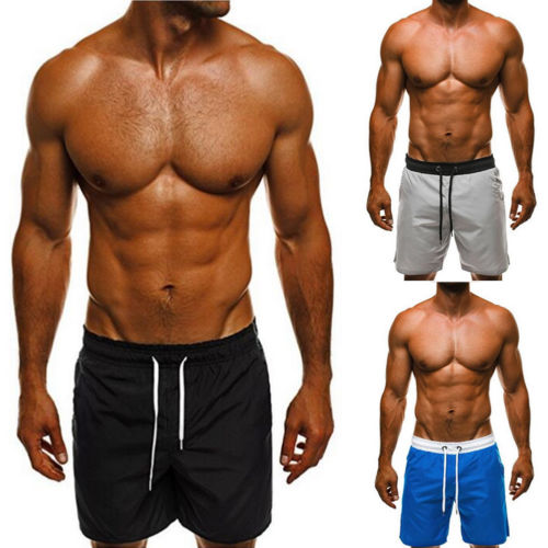 

New Men Summer Beach Short Pants Casual Shorts Plus Size -3XL, Black