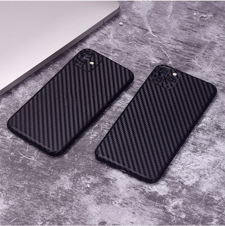 

Carbon Fiber Sticker Back Vinyl Wrap for IPhone 11 Pro Max X XS MAX XR 8 7 6 6s Plus Skin Decal Stickers Black without Package Box 500pcs
