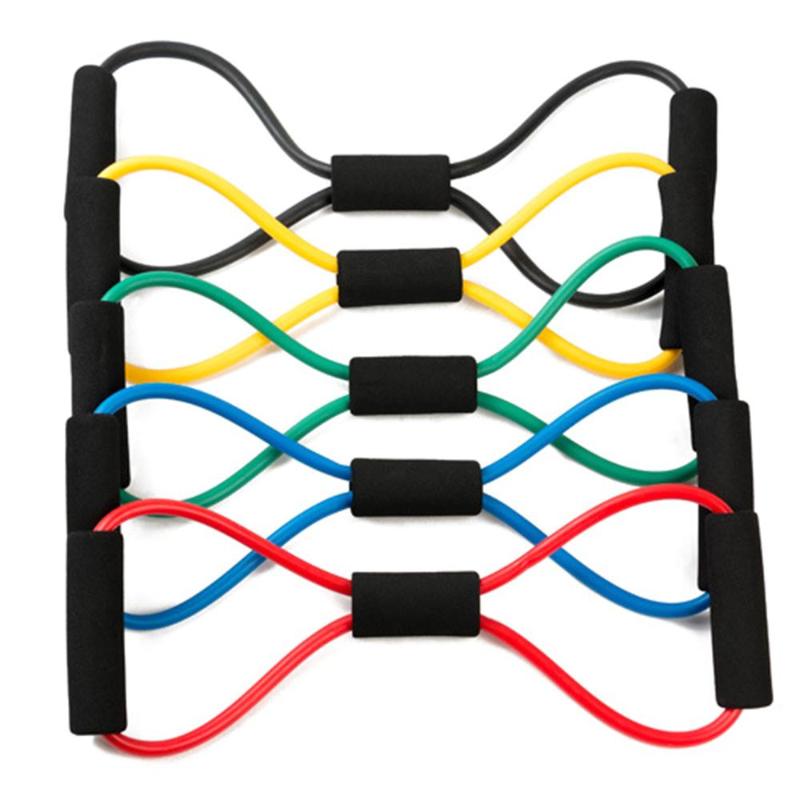 

8 Shaped Resistance Bands Elastic Tension Durable Rope Chest Expander Sport Yoga Fitness Pilates Belt Body Shape Health Care