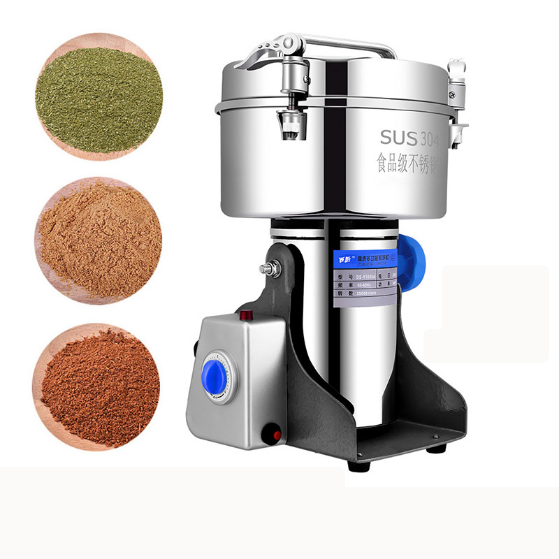 

YTK Ultrafine Spice Mill Commercial Sanqi 3500G 4400W Coffee Grinder Grinding Machine Gristmill Home 430 Stainless Steel