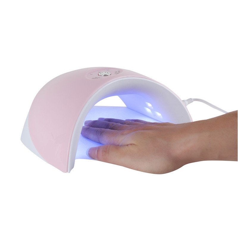 

2020 New Arrival Fast Curing Gel Nail Polish Dryer 36W Nail Dryer LED UV Lamp Bottomless USB Connetor LCD Display Manicure Tool, 9sd pink