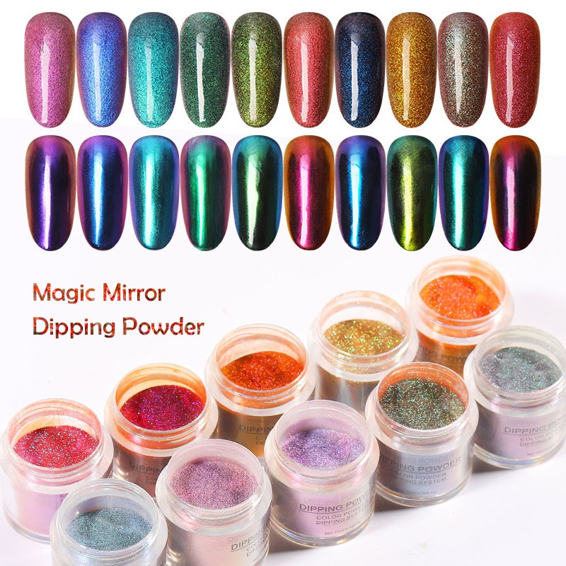 

10g Dipping Powder Pigment Chrome Mirror Glitter Super Sparkly Nail Art Rubs For Nails Manicure Professional
