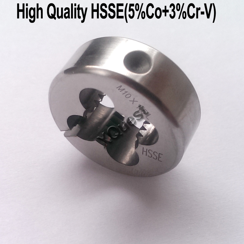 

XQuest HSSE Left Hand Round Split Die M2 M2.5 M3 M3.5 M4 M4.5 LH Adjustable dies M5 M6 M7 M8 M9 M10 M12 M14 for stainless steel