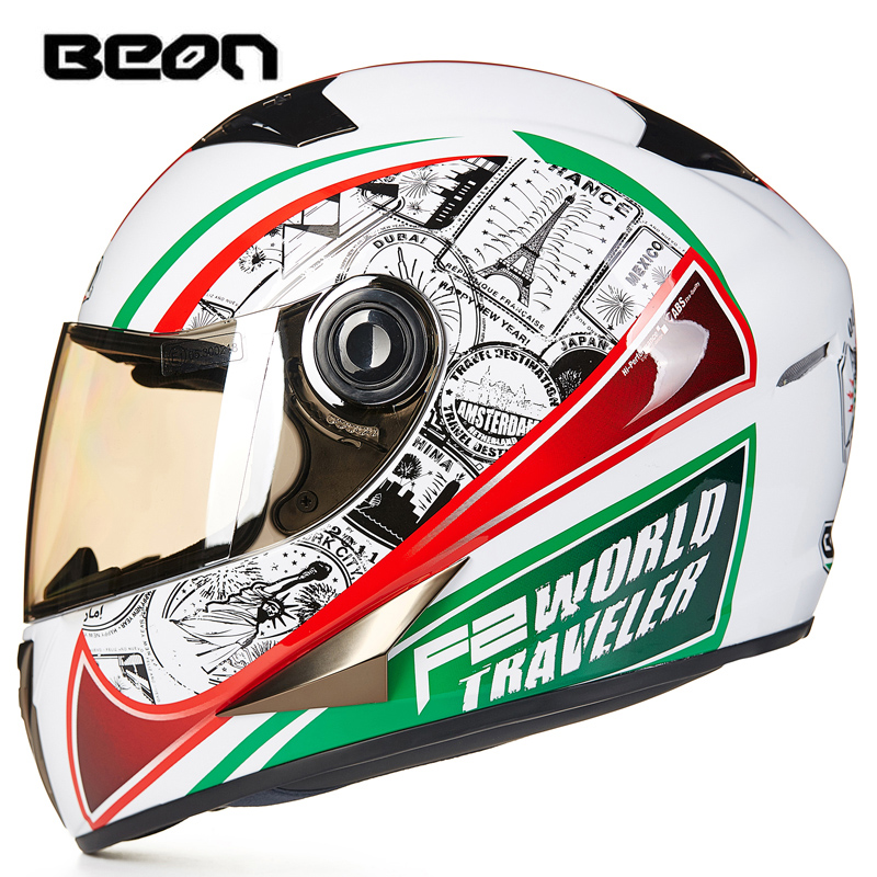 

BEON motorcycle helmet unisex full face helmet casco moto winter motocross mud car MTV downhill ECE certification, 19