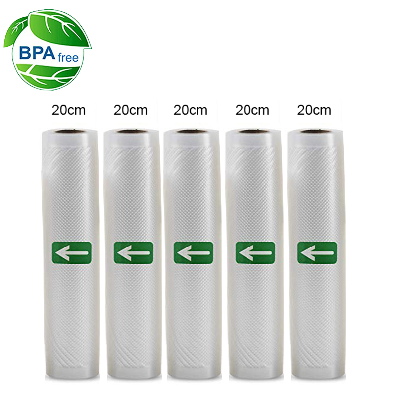

Household Vacuum Packing Bag For Vacuum Sealer Storage bags Fresh Long Keeping 12/15/20/25/28cm*500cm 5 Roll