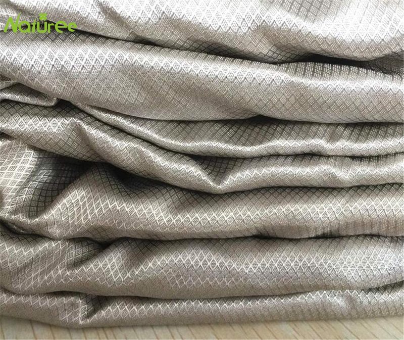 

50cm*145cm Silver Fiber EMF/RFID/EMI/RF Blocking Radiowave/Microwave Shielding Fabric Faraday Earthing/Grounding T200812