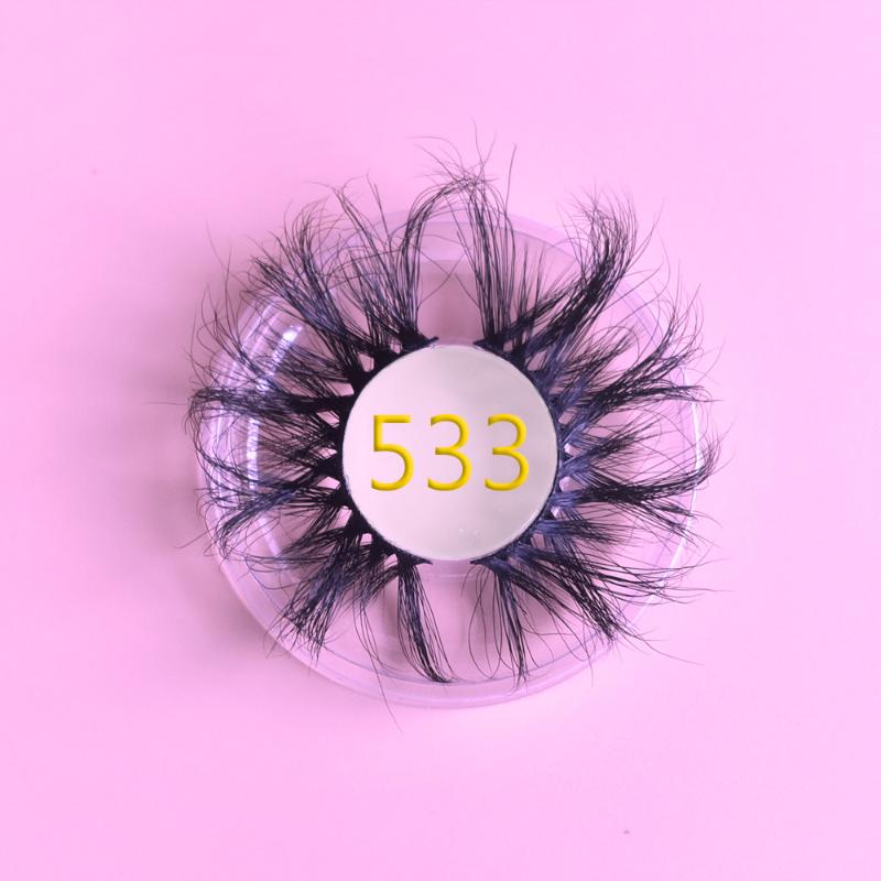 

GTGDHNY 25mm 100% handmade natural thick Eye lashes wispy makeup extention tools 3D mink hair volume soft false eyelashes