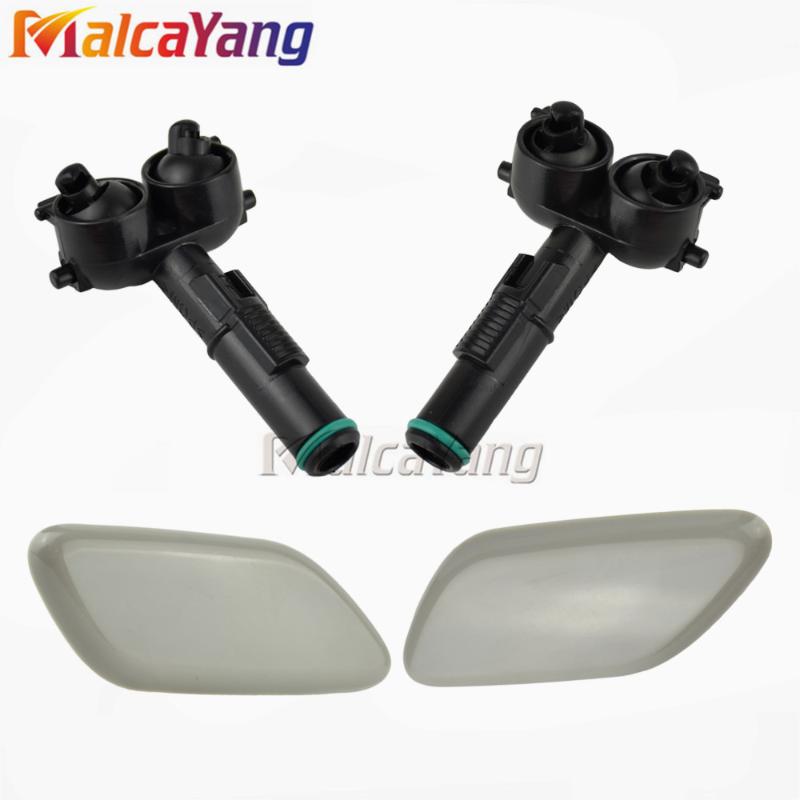 

Front Bumper Headlamp Washer Nozzle Spray Jet & Headlight Washer Cover Cap Lid For 3 Axela BK 2003-2008 5-Door