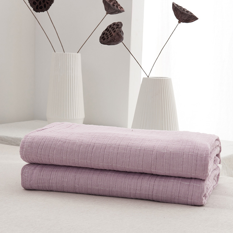 

Plain Color Gauze Summer Cool Blanket Bedding Comforter Infant Baby Sofa Chair Covering Toddler Wraps Stroller Blankets