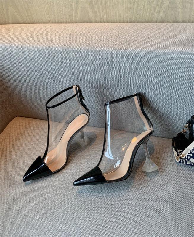 salto alto de plastico