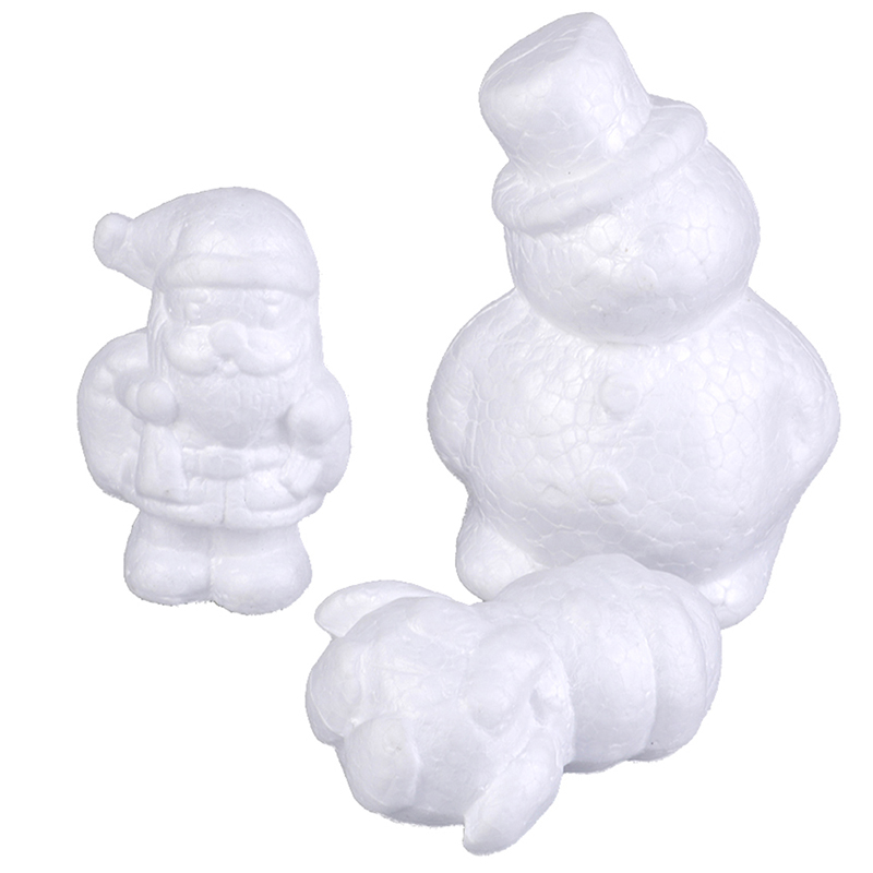 

Modeling Snowman Shape Foam Balls Styrofoam Crafts For DIY Christmas Gifts