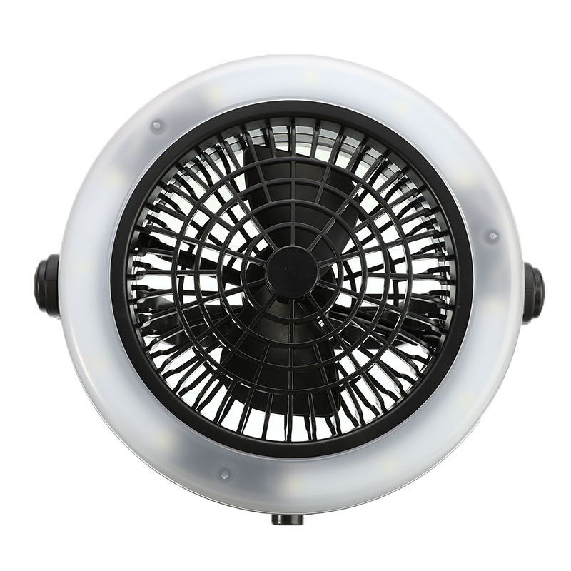 

2 in 1 Portable USB / Battery Operated 12 LED Fan Light Mini Air Cooler Outdoor Camping Tent Lamp Hanging Hook Lantern
