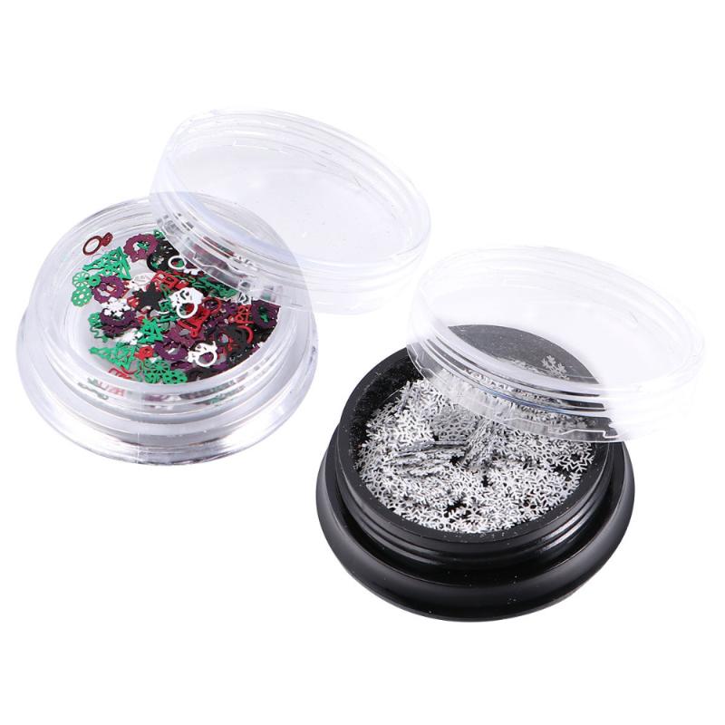 

2pcs Metal Nail Stickers Stylish Ultra-thin Nail Art Decals Manicure Sequins Stickers for Ladies Women, White