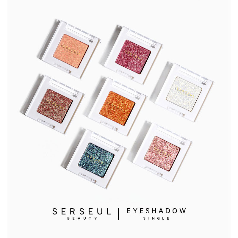 

SERSEUL Brand Single Eyeshadow Shimer Easy to Carry Long-lasting Eye Make-up Glitter Beauty Cosmetics, 110