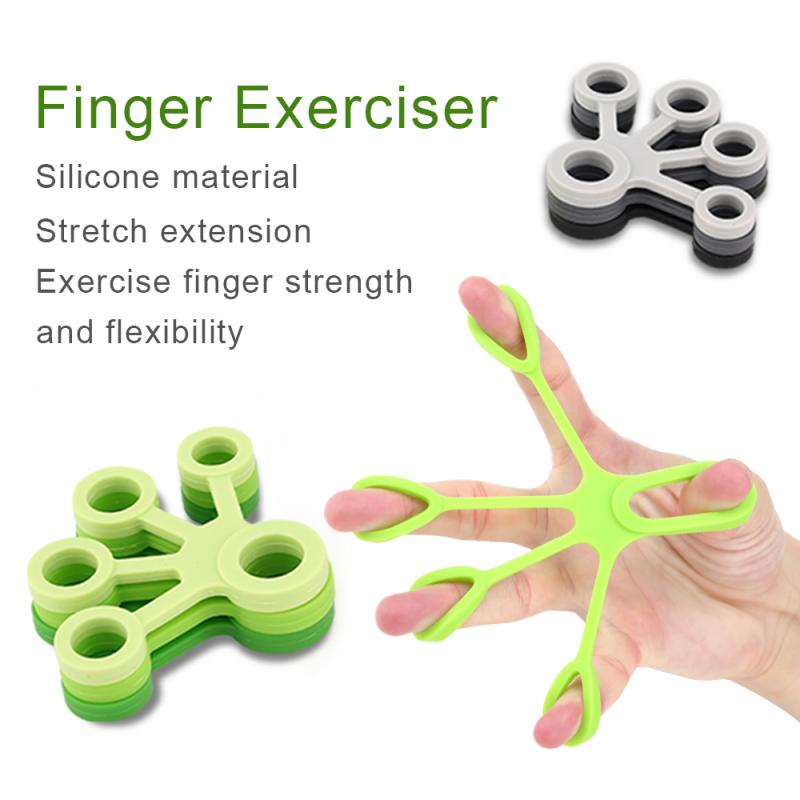 

1PCS Hand Puller Finger Resistance Bands Silicone Finger Exercise Tension Ring Strength Exerciser Training Rehabilitation